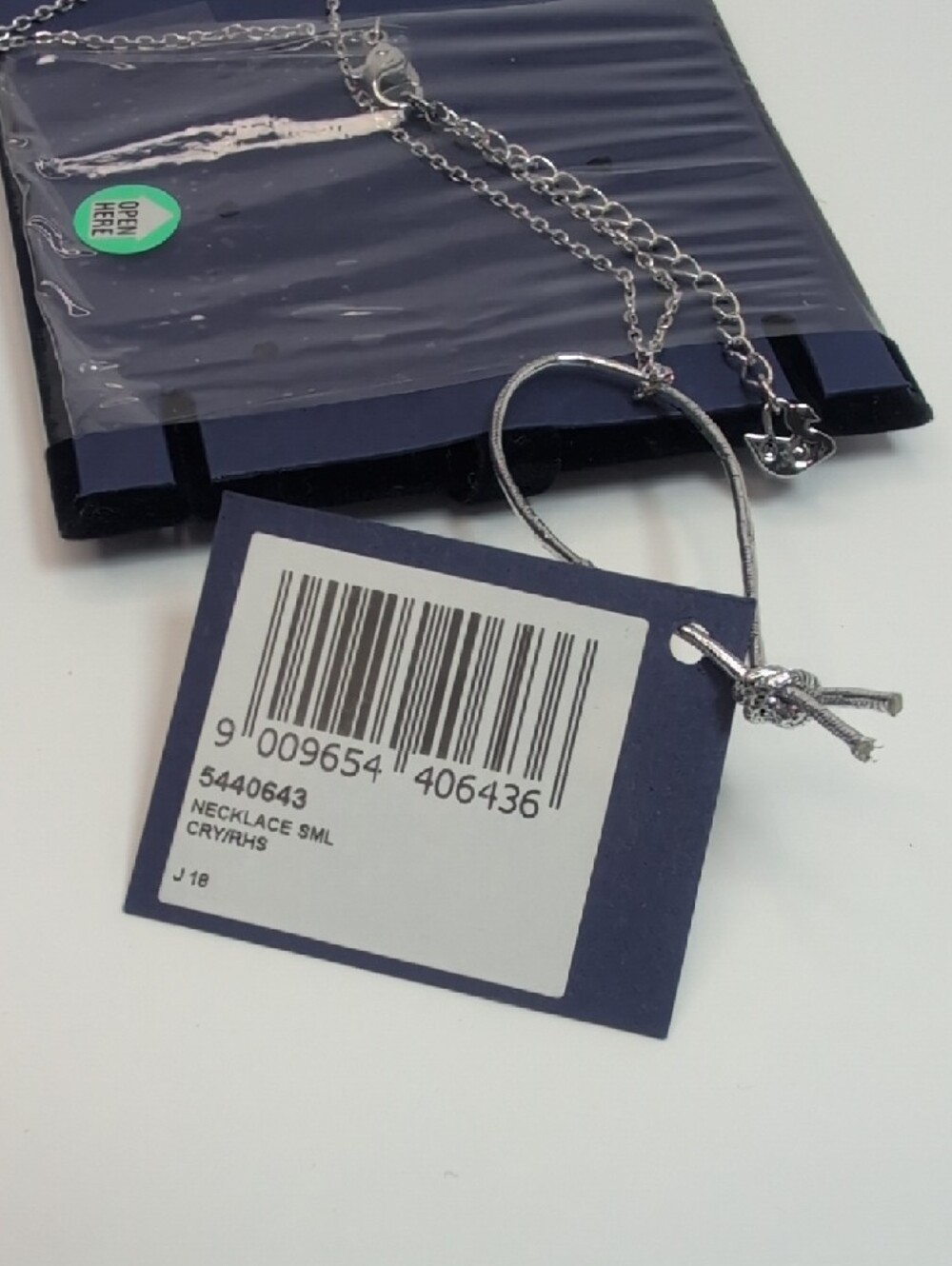 Swarovski Silver Crystal Lifelong Bow Necklace NWT - Picture 6 of 8